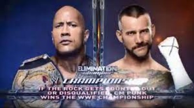 The Rock vs Cm Punk WWE Championship Match