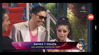 Violeta Isfel Y Raymix En Las Estrellas Bailan En Hoy