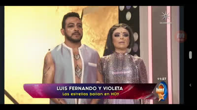 Violeta Isfel Y Luis Fernando Peña En Las Estrellas Bailan En Hoy