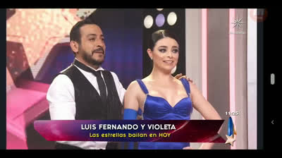 Violeta Isfel Y Luis Fernando Peña En Las Estrellas Bailan En Hoy