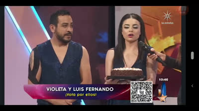 Violeta Isfel Y Luis Fernando Peña En Las Estrellas Bailan En Hoy